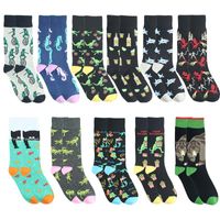 Men's Simple Style Commute Animal Cotton Crew Socks A Pair main image 3