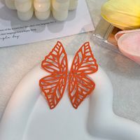 Casual Butterfly Alloy Stoving Varnish Women's Ear Studs sku image 4