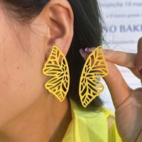 Casual Butterfly Alloy Stoving Varnish Women's Ear Studs main image 5