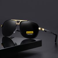 Casual Business Solid Color Tac Toad Glasses Full Frame Men's Sunglasses main image 2