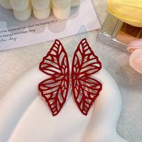 Casual Butterfly Alloy Stoving Varnish Women's Ear Studs sku image 5