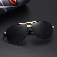 Casual Business Solid Color Tac Toad Glasses Full Frame Men's Sunglasses main image 6