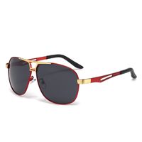 Casual Business Solid Color Tac Toad Glasses Full Frame Men's Sunglasses sku image 1