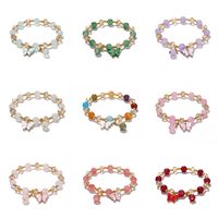 Style De Bande Dessinée Rhombe Papillon Cristal Artificiel Placage Enfants Femmes Bracelets main image 1