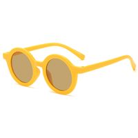Cute Solid Color Tr Round Frame Full Frame Kids Sunglasses sku image 2