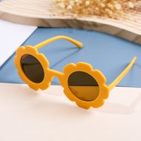 Cute Solid Color Round Frame Full Frame Kids Sunglasses sku image 5