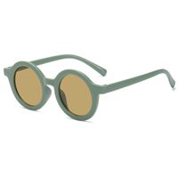 Cute Solid Color Tr Round Frame Full Frame Kids Sunglasses sku image 3