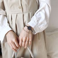 Elegant Simple Style Round Quartz Women's Watches sku image 8