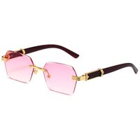 Ig Style Pc Square Frameless Women's Sunglasses sku image 2