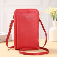 Women's All Seasons Pu Leather Letter Solid Color Basic Square Zipper Phone Wallet sku image 6