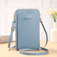 Women's All Seasons Pu Leather Letter Solid Color Basic Square Zipper Phone Wallet sku image 5