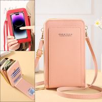 Women's All Seasons Pu Leather Letter Solid Color Basic Square Zipper Phone Wallet main image 2