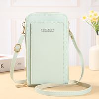 Women's All Seasons Pu Leather Letter Solid Color Basic Square Zipper Phone Wallet sku image 7