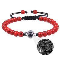 1 Pieza Estilo Simple Color Sólido Turquesa Ojo De Tigre Unisexo Pulsera sku image 3