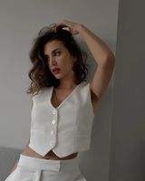 Women's Vest Sleeveless Tank Tops Pocket Streetwear Solid Color main image 7