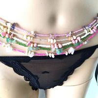 Elegant Solid Color Seed Bead Women's Chain Belts main image 2