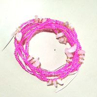 Elegant Solid Color Seed Bead Women's Chain Belts sku image 1