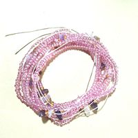 Elegant Solid Color Seed Bead Women's Chain Belts sku image 2