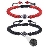 1 Pieza Estilo Simple Color Sólido Turquesa Ojo De Tigre Unisexo Pulsera sku image 16