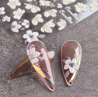 Sweet Flower Butterfly Paper Nail Decoration Accessories main image 2