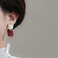 Simple Style Commute Square Alloy Patchwork Women's Drop Earrings main image 3