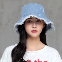 Women's Simple Style Commute Solid Color Patchwork Crimping Bucket Hat sku image 1