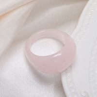Simple Style Solid Color Resin Women's Rings main image 4