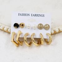 Korean Style Geometric Tassel Arylic Metal Women's Earrings sku image 1