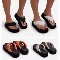 Women's Casual Solid Color T-strap Platform Sandals Beach Sandals main image 3