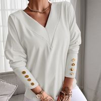 Women's T-shirt Long Sleeve T-shirts Elegant Solid Color main image 3