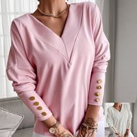 Women's T-shirt Long Sleeve T-shirts Elegant Solid Color main image 1