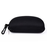 Glasses Case Eva Zippered Box Black Hook Oxford Cloth Sunglasses Case Large Frame Sports Glasses Sunglasses Case Lot main image 1