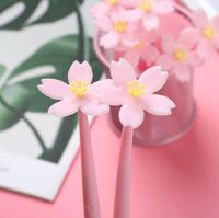 New Soft Rubber Flower Gel Pen Beautiful Water-based Paint Pen Student Office Supplies main image 5