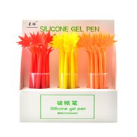 Cartoon Clover Sunflower Silicone Gel Pen Creative Leaf Soft Glue Gel Pen main image 5