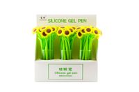 Cartoon Clover Sunflower Silicone Gel Pen Creative Leaf Soft Glue Gel Pen main image 3