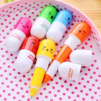 Cartoon Creative Pill Ballpoint Pen Retractable Cute Cartoon Pen Pupils' Stationery main image 3