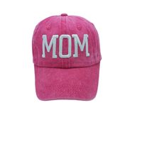 Women's Mama Simple Style Solid Color Patchwork Flat Eaves Baseball Cap sku image 16