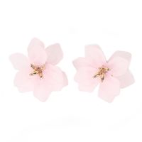 Korea White Frosted Resin Flower Bohemian Style Earrings Wholesale Nihaojewelry sku image 3