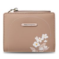 Women's Flower Pu Leather Zipper Wallets sku image 5