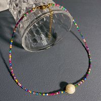 Simple Style Geometric Stainless Steel Freshwater Pearl Plating Necklace main image 8