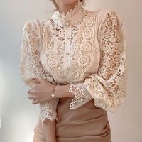 Women's Chiffon Shirt Long Sleeve Blouses Patchwork British Style Solid Color main image 2