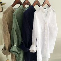Women's Blouse 3/4 Length Sleeve Blouses Casual Solid Color main image 6