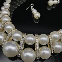Vintage Style Solid Color Arylic Imitation Pearl Wholesale Necklace main image 4