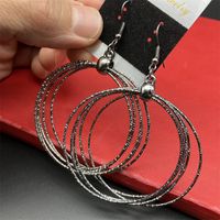 Exaggerated Round Alloy Plating Women's Earrings sku image 4