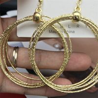 Exaggerated Round Alloy Plating Women's Earrings main image 5