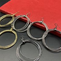 Exaggerated Round Alloy Plating Women's Earrings main image 4