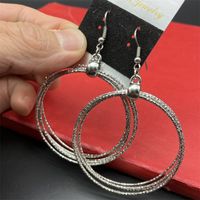 Exaggerated Round Alloy Plating Women's Earrings sku image 3