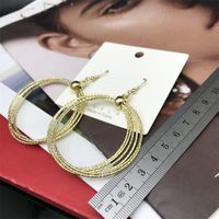 Exaggerated Round Alloy Plating Women's Earrings main image 3