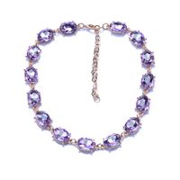 Glam Retro Oval Crystal Rhinestones Alloy Wholesale Bracelets Necklace main image 3