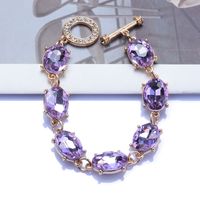 Glam Retro Oval Kristall Strasssteine Legierung Großhandel Armbänder Halskette sku image 1
